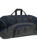 BG99 Port & Company® - Colorblock Sport Duffel in Navy/dk char