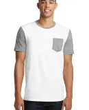 DT6000SP District® Young Mens Very Important Tee? Wht/Lt He Grey