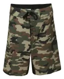 Burnside B9371 Camo-Diamond Dobby Board Short Green Camo