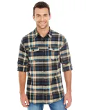 Burnside B8210 Yarn-Dyed Long Sleeve Flannel Dark Khaki