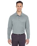 8210LS UltraClub® Adult Cool & Dry Long-Sleeve Me in Silver