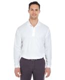 8210LS UltraClub® Adult Cool & Dry Long-Sleeve Me in White