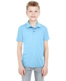 8210Y UltraClub® Youth Cool & Dry Mesh Piqué Pol in Columbia blue