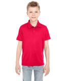 8210Y UltraClub® Youth Cool & Dry Mesh Piqué Pol in Red