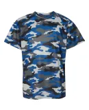 2181 Badger - Youth Camo Short Sleeve T-Shirt Royal