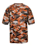 2181 Badger - Youth Camo Short Sleeve T-Shirt Burnt Orange