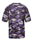 2181 Badger - Youth Camo Short Sleeve T-Shirt Purple