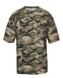 2181 Badger - Youth Camo Short Sleeve T-Shirt OD Green