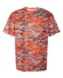 4180 Badger - B-Core Digital Camo T-Shirt in Burnt orange digital