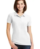 72800L Gildan DryBlend Ladies' Double Piqué Polo in White