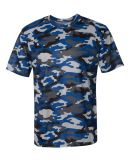 4181 Badger  Camo Short Sleeve T-Shirt in Royal
