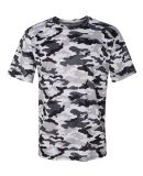 4181 Badger  Camo Short Sleeve T-Shirt in White