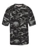 4181 Badger  Camo Short Sleeve T-Shirt in Black