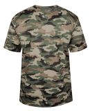 4181 Badger  Camo Short Sleeve T-Shirt in Od green