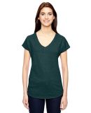 6750VL Anvil - Ladies' Triblend V-Neck T-Shirt  in Hth dark green