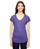 6750VL Anvil - Ladies' Triblend V-Neck T-Shirt  in Heather purple