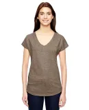 6750VL Anvil - Ladies' Triblend V-Neck T-Shirt  in Heather slate