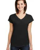 6750VL Anvil - Ladies' Triblend V-Neck T-Shirt  in Black