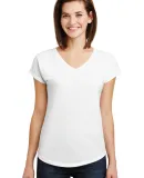 6750VL Anvil - Ladies' Triblend V-Neck T-Shirt  in White