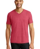 6752 Anvil  Triblend V-Neck T-Shirt in Heather red