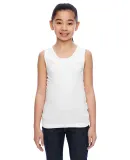 2690 LA T Girls' Fine Jersey Tank in White