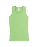 2690 LA T Girls' Fine Jersey Tank in Key lime