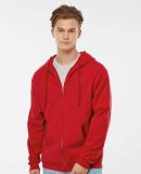 0331 Tultex 80/20 Unisex Zipper Hood  in Red