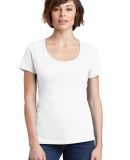 DM106L District Made® Ladies Perfect Weight® Sco Bright White
