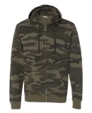 B8615 Burnside - Camo Full-Zip Hooded Sweatshirt Green Camo