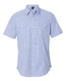 B9247 Burnside - Textured Solid Short Sleeve Shirt Blue