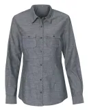 B5255 Burnside - Ladies' Long Sleeve Chambray Dark Denim