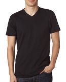 Next Level 6440 Premium Sueded V Neck T Shirts in Black