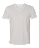 Next Level 6440 Premium Sueded V Neck T Shirts in White