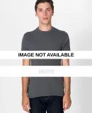 4400 American Apparel Men's Baby Rib Fitted Tee White