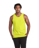 Delta Apparel 21734 Adult Tank Top in Safety green