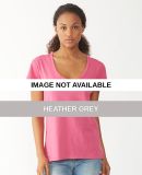 Alternative Apparel 4521 Womens Satin Jersey T-shi Heather Grey