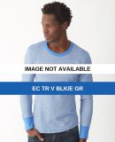 Alternative Apparel 4318 Thermal Camp T-shirt Ec Tr V Blk/e Gr