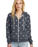 Alternative Apparel 9573 Ladies Eco Fleece Hoodie in Stars