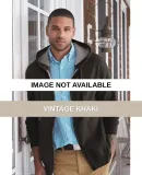 Hanes HN280 Nano Full Zip Hooded Sweatshirt Vintage Khaki