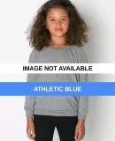 RSATR194 American Apparel Kids' Tri-Blend Raglan P Athletic Blue