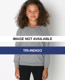 RSATR194 American Apparel Kids' Tri-Blend Raglan P Tri-Indigo