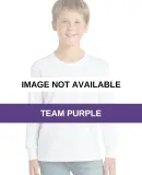 PC54YLS Port and Company Youth Long Sleeve Cotton  TEAM PURPLE