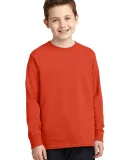 PC54YLS Port and Company Youth Long Sleeve Cotton  Orange