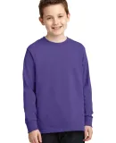 PC54YLS Port and Company Youth Long Sleeve Cotton  Purple