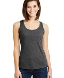 6751L Anvil Ladies' Triblend Racerback Tank in Hth dark grey