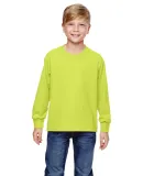 4930B Fruit of the Loom Youth 5 oz., 100% Heavy Co Safety Green