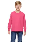 4930B Fruit of the Loom Youth 5 oz., 100% Heavy Co Neon Pink