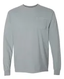 Comfort Colors Long Sleeve Pocket Tee 4410 Granite