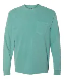 Comfort Colors Long Sleeve Pocket Tee 4410 Seafoam