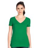 Next Level 1540 Ideal V Neck Wholesale Plain t Shi in Kelly green